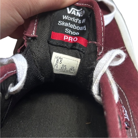 Vans Chima Ferguson Burgundy Suede Pro 2 Ultra Cush 3D Skater Shoes 8.5M/10W - Picture 7 of 13